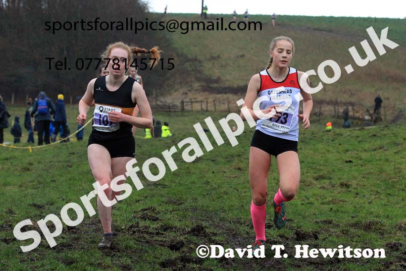 Womens under-17s and under-20s 2022 North Eastern Harrier League, Thornley Farm, Peterlee, County Durham. Photo: David T. Hewitson/Sports for All Pics